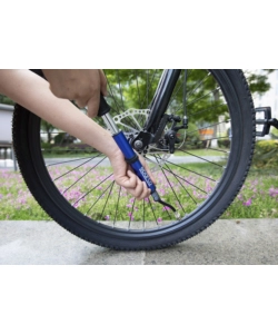 MINI POMPA PER BICICLETTA SPARCO BLU IN ALLUMINIO